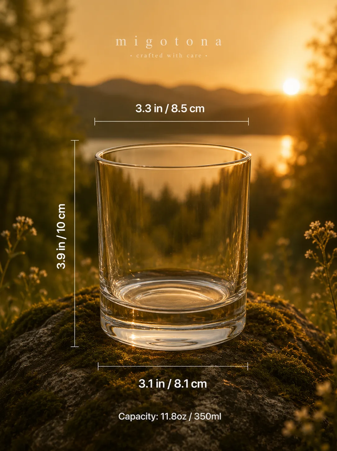 Crystal-clear whisky glass 2x350ml — photo 2