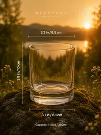 Crystal-clear whisky glass 2x350ml — photo 3