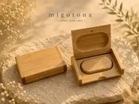 Wooden USB drive + box — photo 1