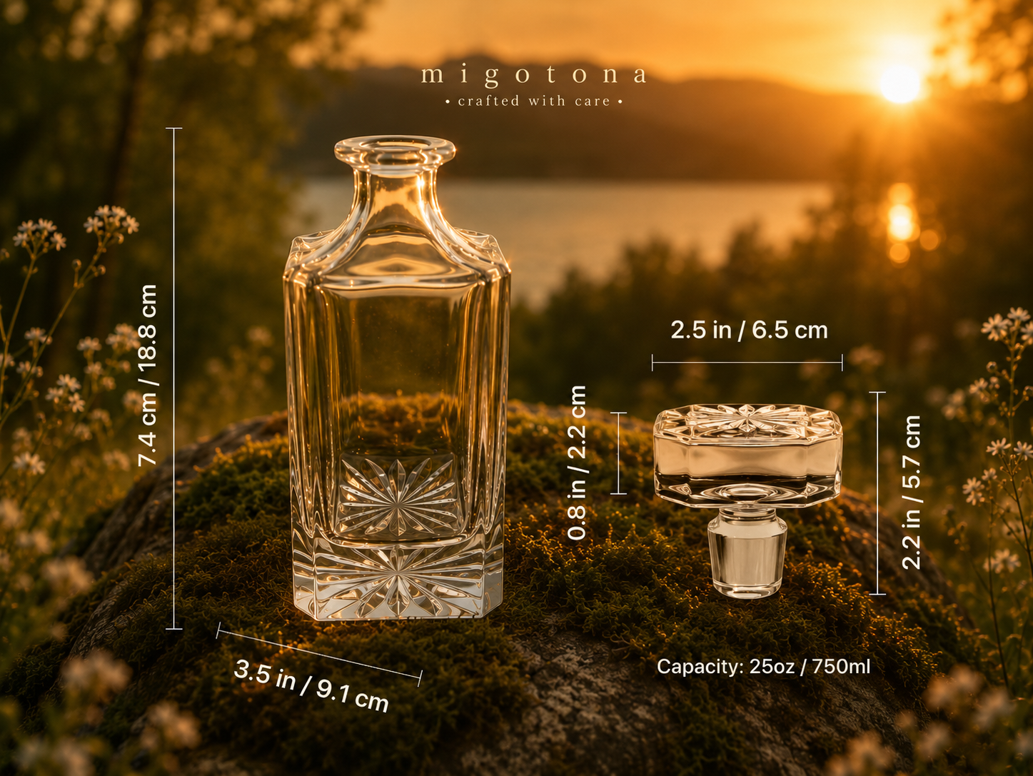 klaasist karahvin 25oz/739ml klaasist karahvin 25oz/739ml